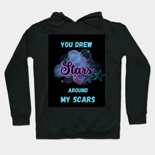 Stars design Hoodie by Butterflickdesigns